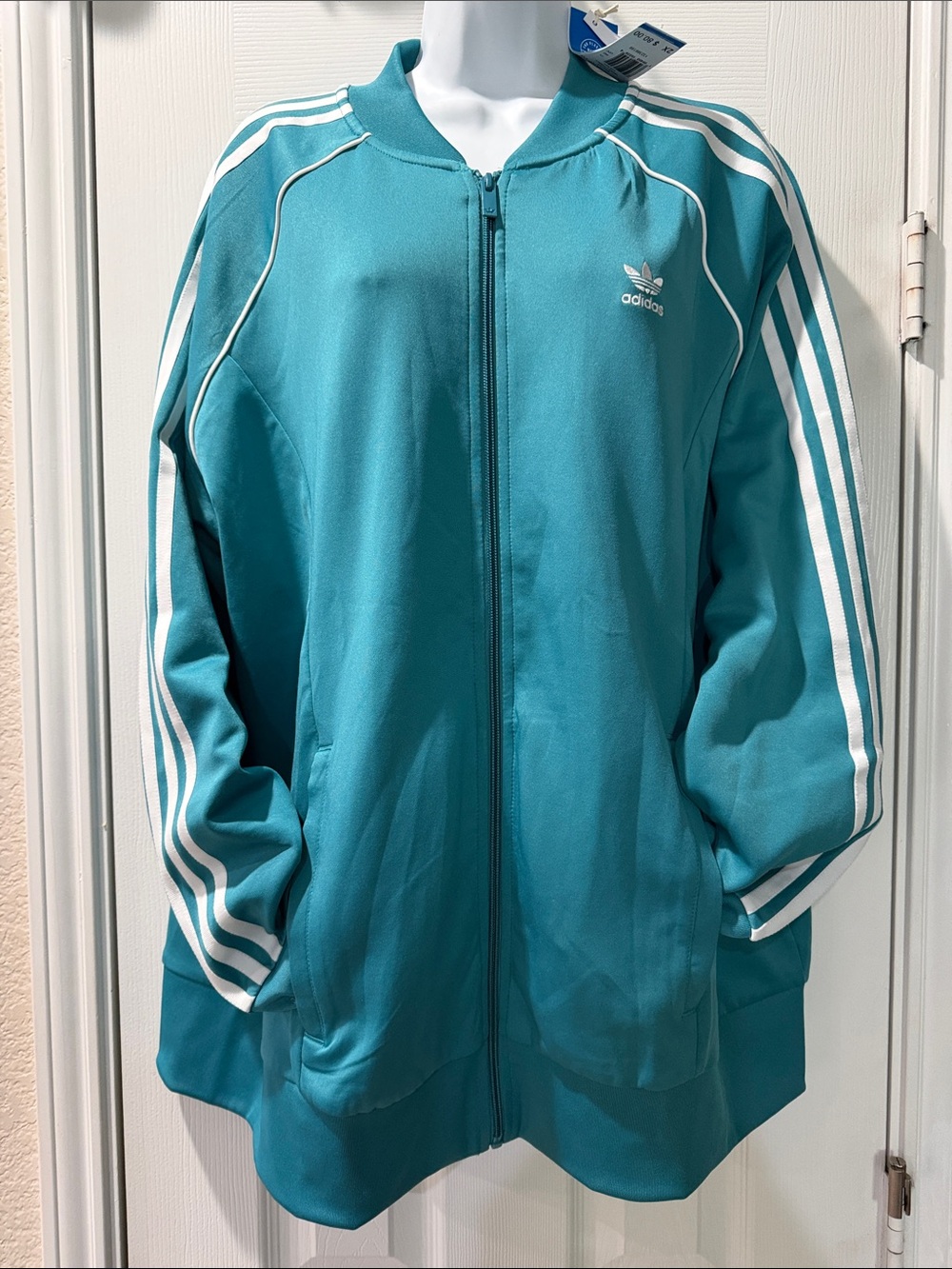 Adidas Teal/White Retro Track Jacket 2X